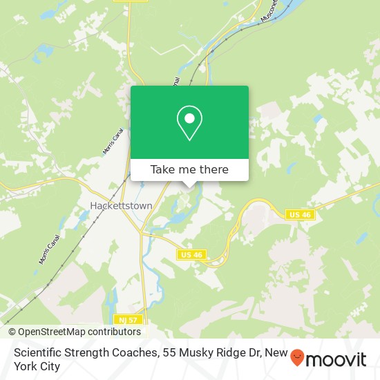 Mapa de Scientific Strength Coaches, 55 Musky Ridge Dr