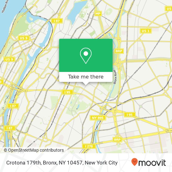 Mapa de Crotona 179th, Bronx, NY 10457