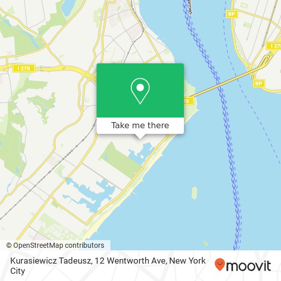 Mapa de Kurasiewicz Tadeusz, 12 Wentworth Ave