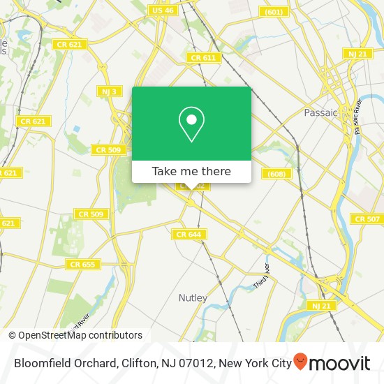 Bloomfield Orchard, Clifton, NJ 07012 map