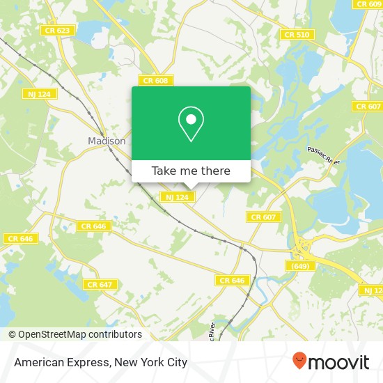 American Express map