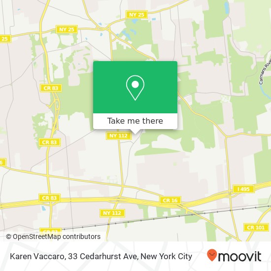 Karen Vaccaro, 33 Cedarhurst Ave map