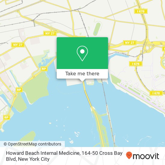 Mapa de Howard Beach Internal Medicine, 164-50 Cross Bay Blvd