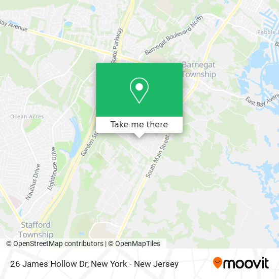 Mapa de 26 James Hollow Dr