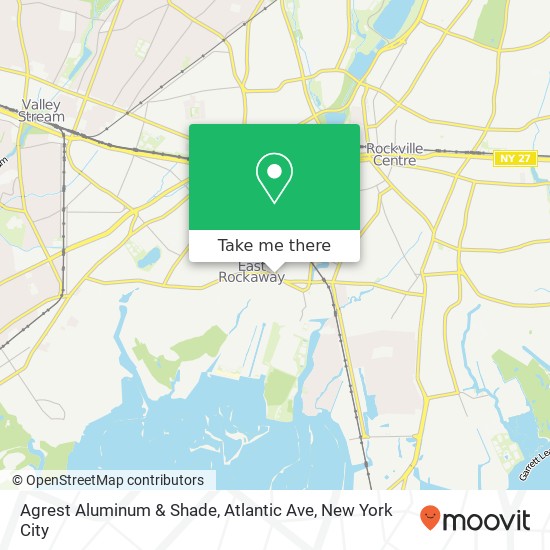 Mapa de Agrest Aluminum & Shade, Atlantic Ave