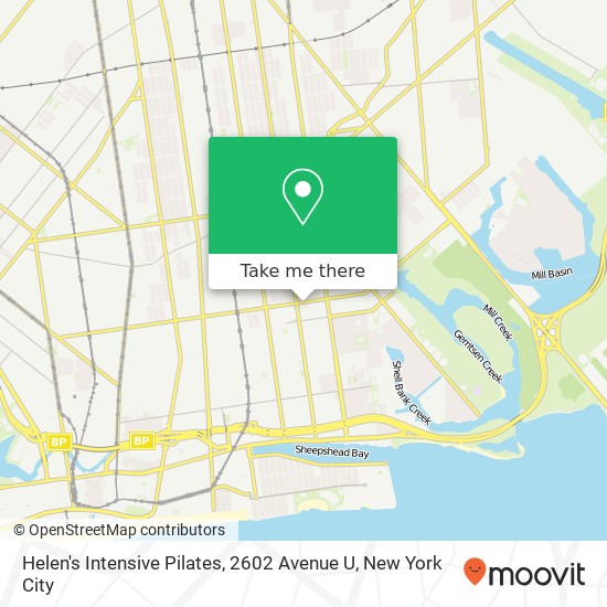 Mapa de Helen's Intensive Pilates, 2602 Avenue U