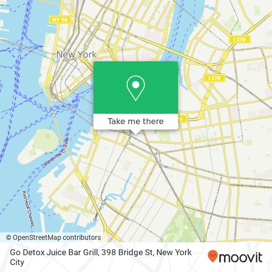 Go Detox Juice Bar Grill, 398 Bridge St map