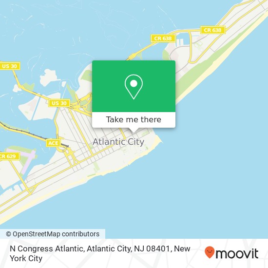 N Congress Atlantic, Atlantic City, NJ 08401 map