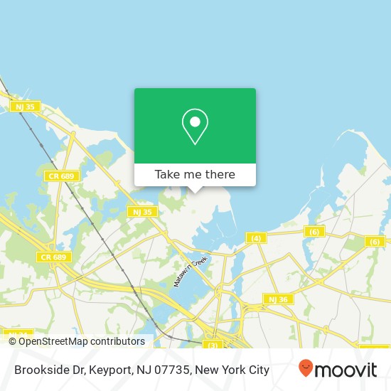 Brookside Dr, Keyport, NJ 07735 map