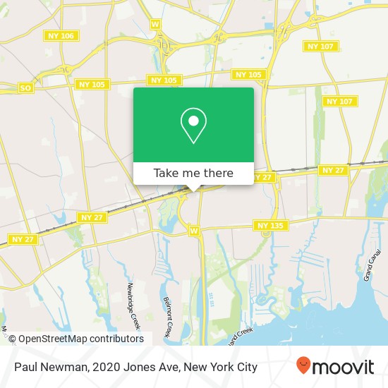 Mapa de Paul Newman, 2020 Jones Ave