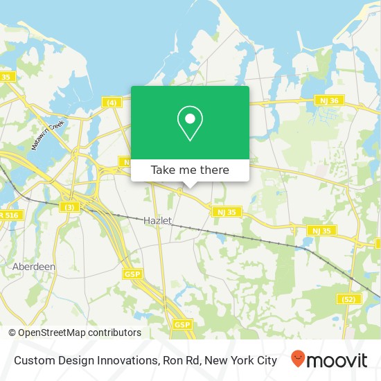 Mapa de Custom Design Innovations, Ron Rd