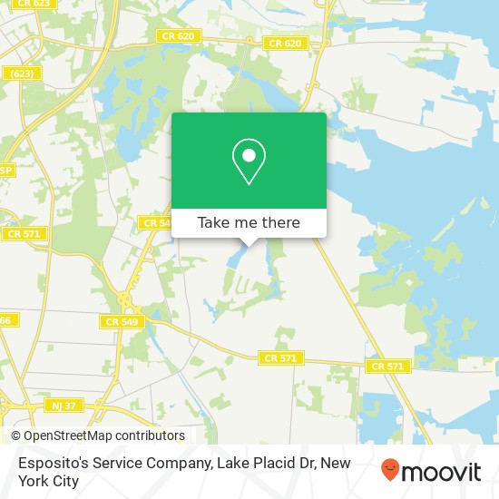 Esposito's Service Company, Lake Placid Dr map