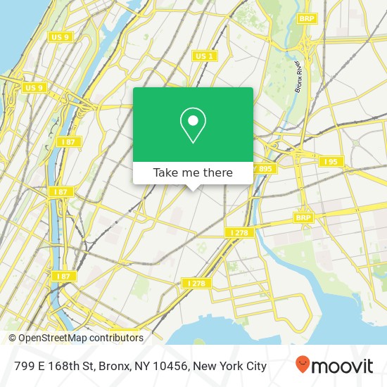 799 E 168th St, Bronx, NY 10456 map