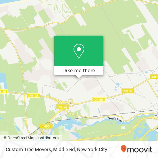 Mapa de Custom Tree Movers, Middle Rd