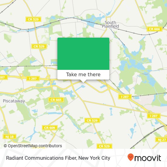 Radiant Communications Fiber map