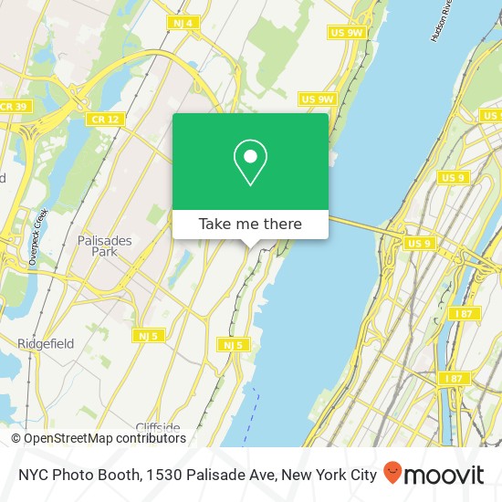 NYC Photo Booth, 1530 Palisade Ave map