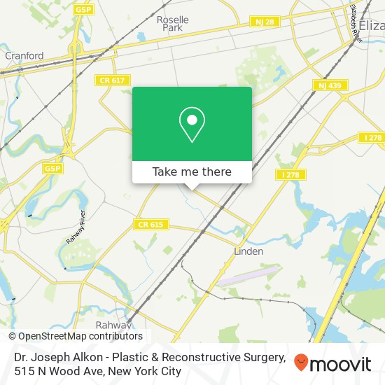 Dr. Joseph Alkon - Plastic & Reconstructive Surgery, 515 N Wood Ave map