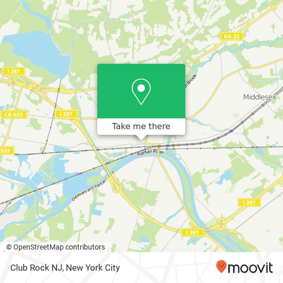 Club Rock NJ map