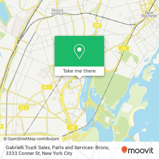 Gabrielli Truck Sales, Parts and Services- Bronx, 3333 Conner St map