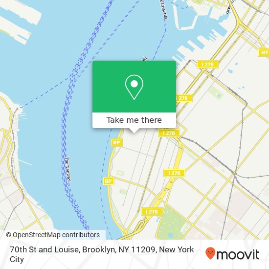Mapa de 70th St and Louise, Brooklyn, NY 11209