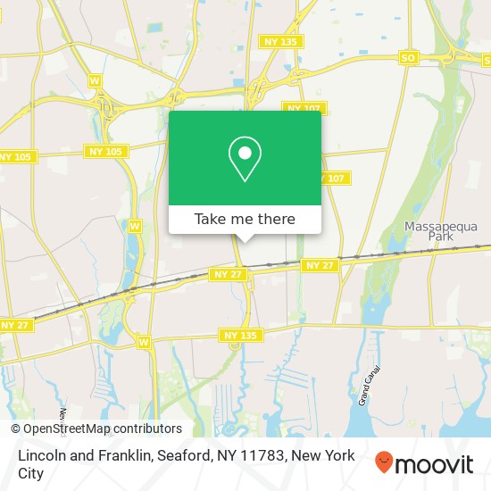 Mapa de Lincoln and Franklin, Seaford, NY 11783