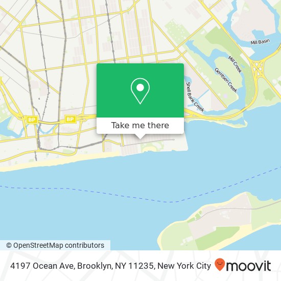 Mapa de 4197 Ocean Ave, Brooklyn, NY 11235