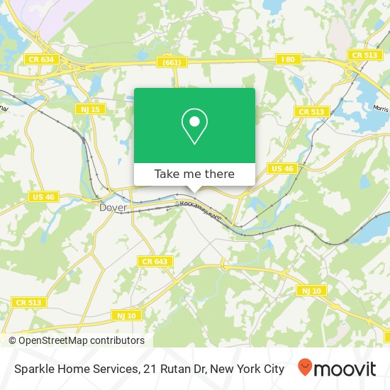 Mapa de Sparkle Home Services, 21 Rutan Dr