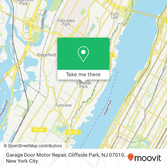 Garage Door Motor Repair, Cliffside Park, NJ 07010 map