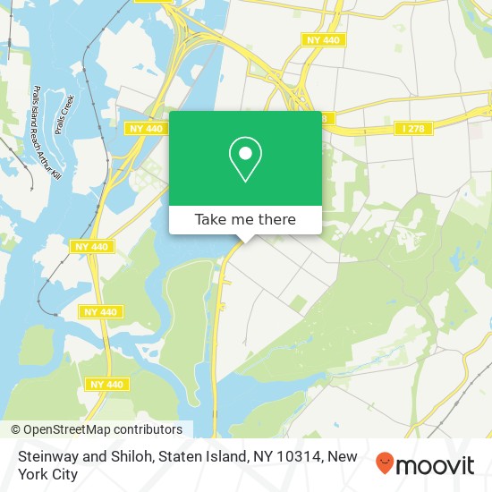 Mapa de Steinway and Shiloh, Staten Island, NY 10314