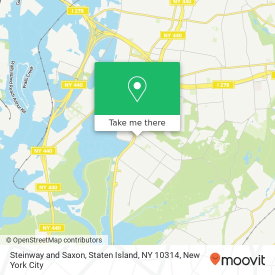 Mapa de Steinway and Saxon, Staten Island, NY 10314