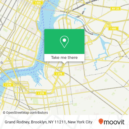 Mapa de Grand Rodney, Brooklyn, NY 11211