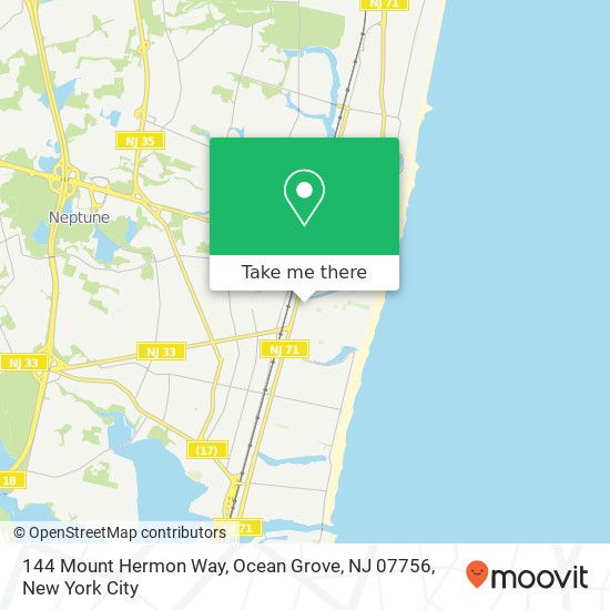 144 Mount Hermon Way, Ocean Grove, NJ 07756 map