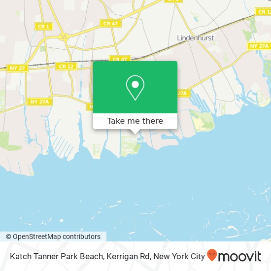 Mapa de Katch Tanner Park Beach, Kerrigan Rd