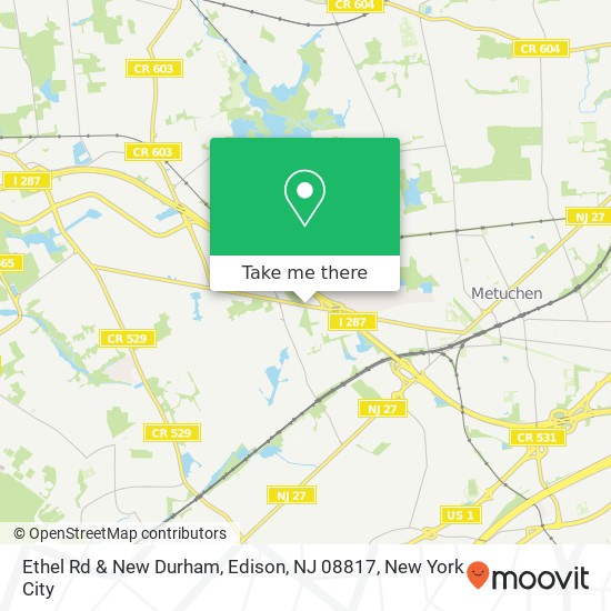 Ethel Rd & New Durham, Edison, NJ 08817 map