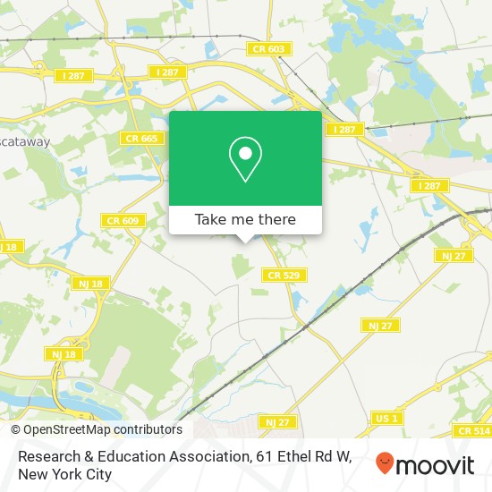 Research & Education Association, 61 Ethel Rd W map