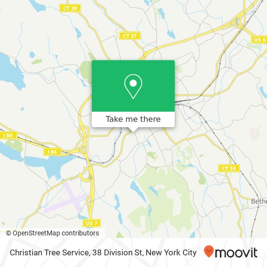 Mapa de Christian Tree Service, 38 Division St