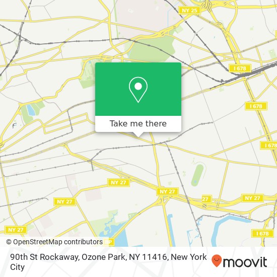 Mapa de 90th St Rockaway, Ozone Park, NY 11416