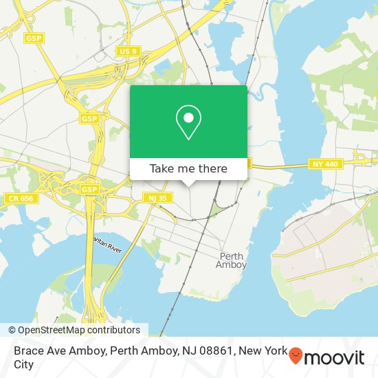 Brace Ave Amboy, Perth Amboy, NJ 08861 map