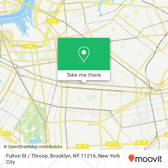 Mapa de Fulton St / Throop, Brooklyn, NY 11216