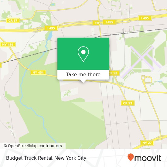 Mapa de Budget Truck Rental