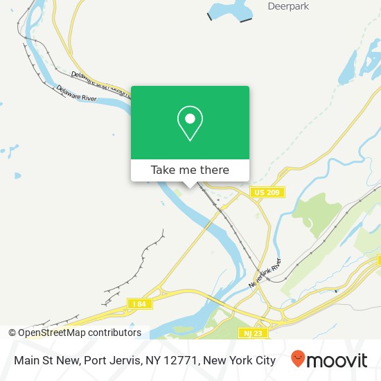 Mapa de Main St New, Port Jervis, NY 12771
