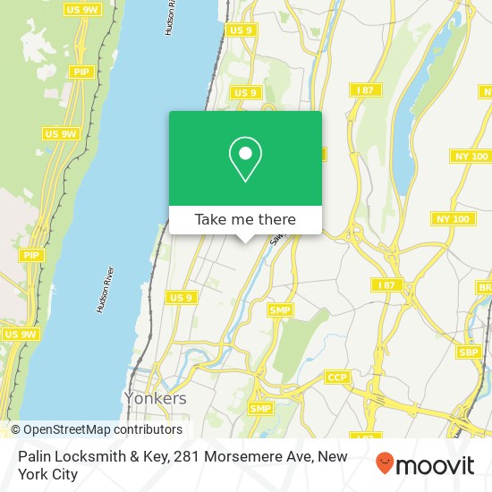 Mapa de Palin Locksmith & Key, 281 Morsemere Ave