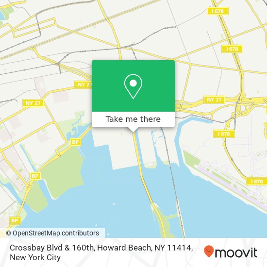 Crossbay Blvd & 160th, Howard Beach, NY 11414 map