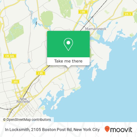 Mapa de In Locksmith, 2105 Boston Post Rd