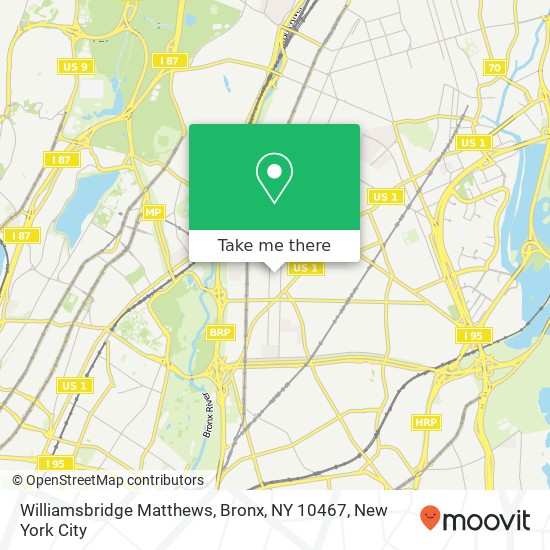 Williamsbridge Matthews, Bronx, NY 10467 map