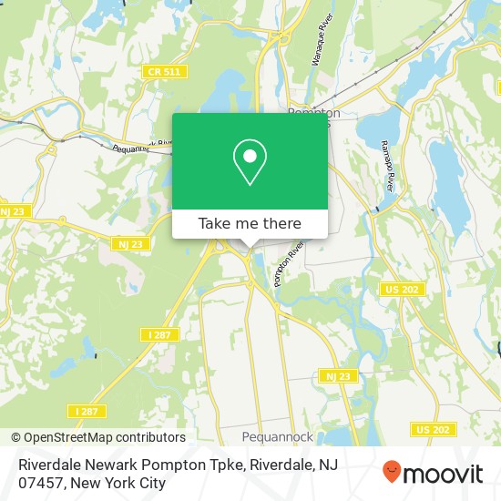 Riverdale Newark Pompton Tpke, Riverdale, NJ 07457 map