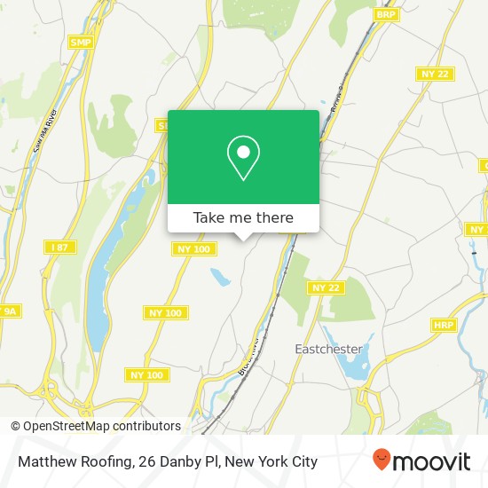 Mapa de Matthew Roofing, 26 Danby Pl