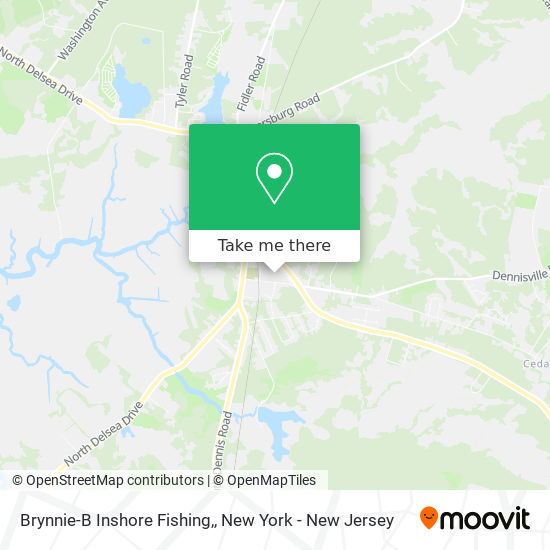 Brynnie-B Inshore Fishing, map