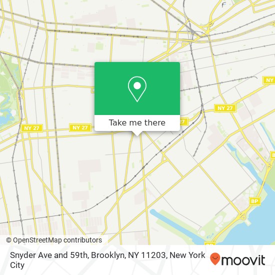 Snyder Ave and 59th, Brooklyn, NY 11203 map