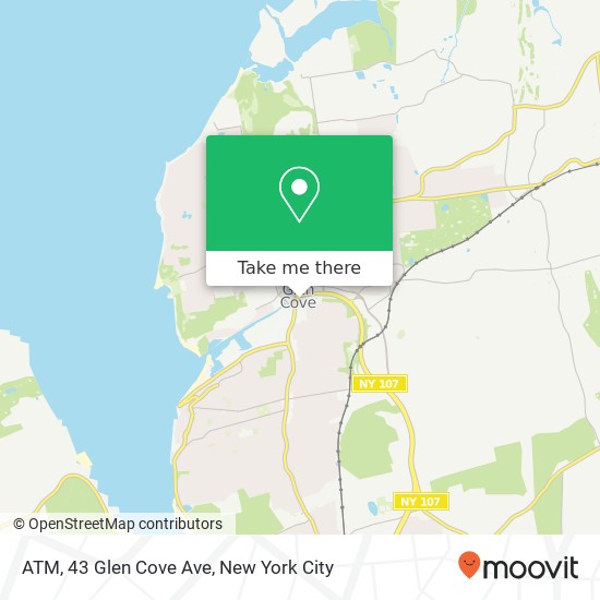 Mapa de ATM, 43 Glen Cove Ave